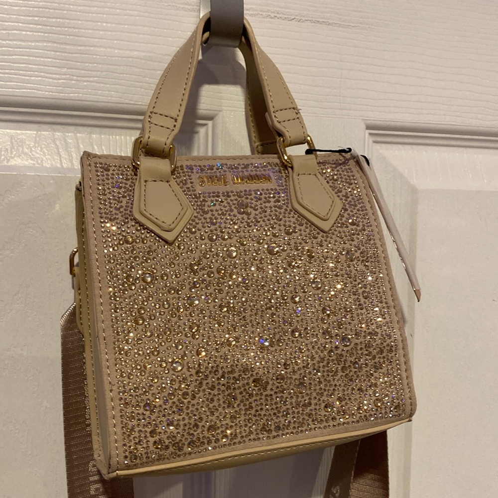 BNWT Steve Madden Blush Mini Stone Satchel PRICE FIRM
